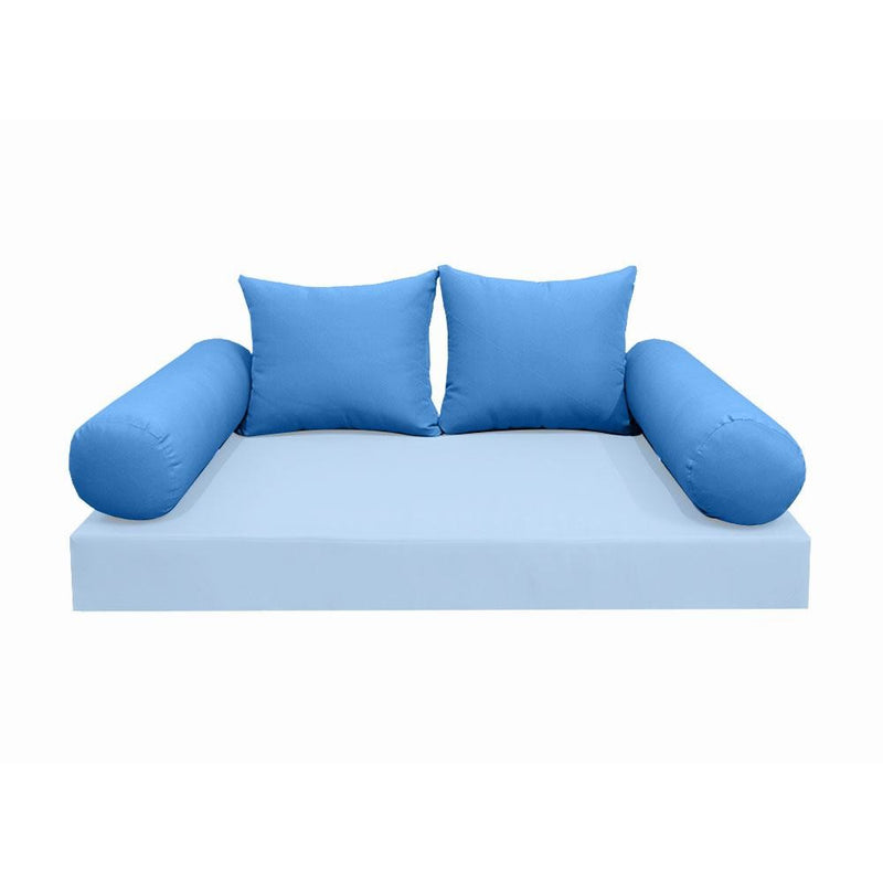Model-4 AD102 Twin Knife Edge Bolster & Back Pillow Cushion Outdoor SLIP COVER ONLY