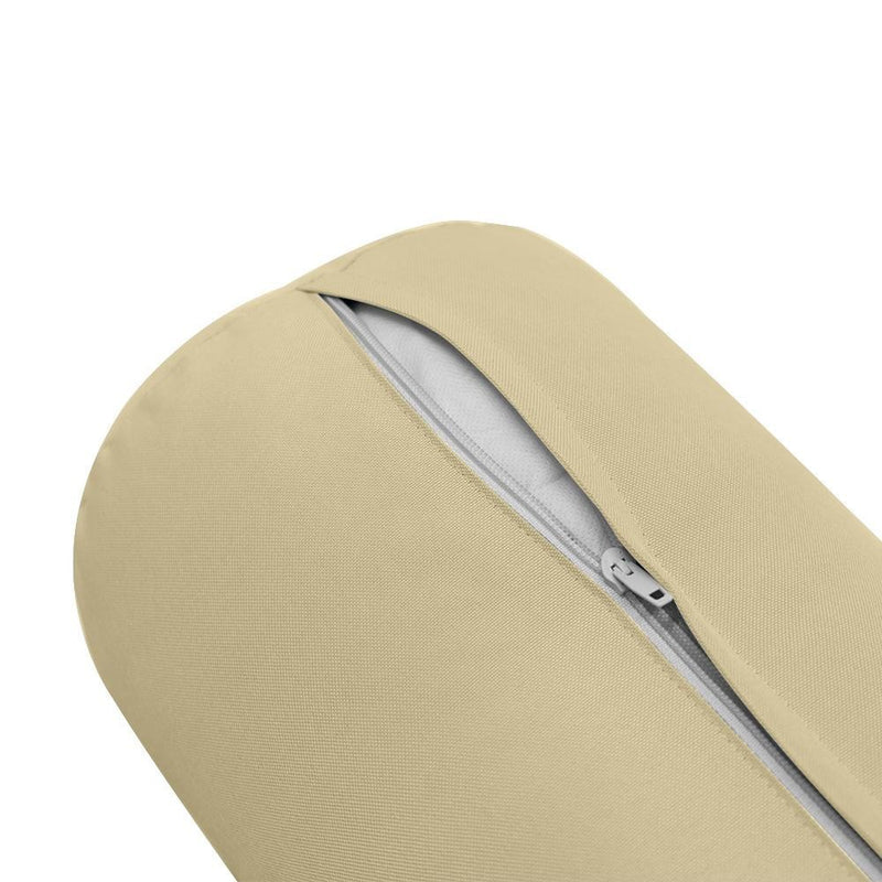 Model-4 AD103 Crib Knife Edge Bolster & Back Pillow Cushion Outdoor SLIP COVER ONLY