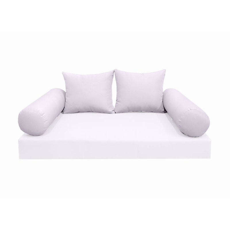 Model-4 AD107 Crib Knife Edge Bolster & Back Pillow Cushion Outdoor SLIP COVER ONLY