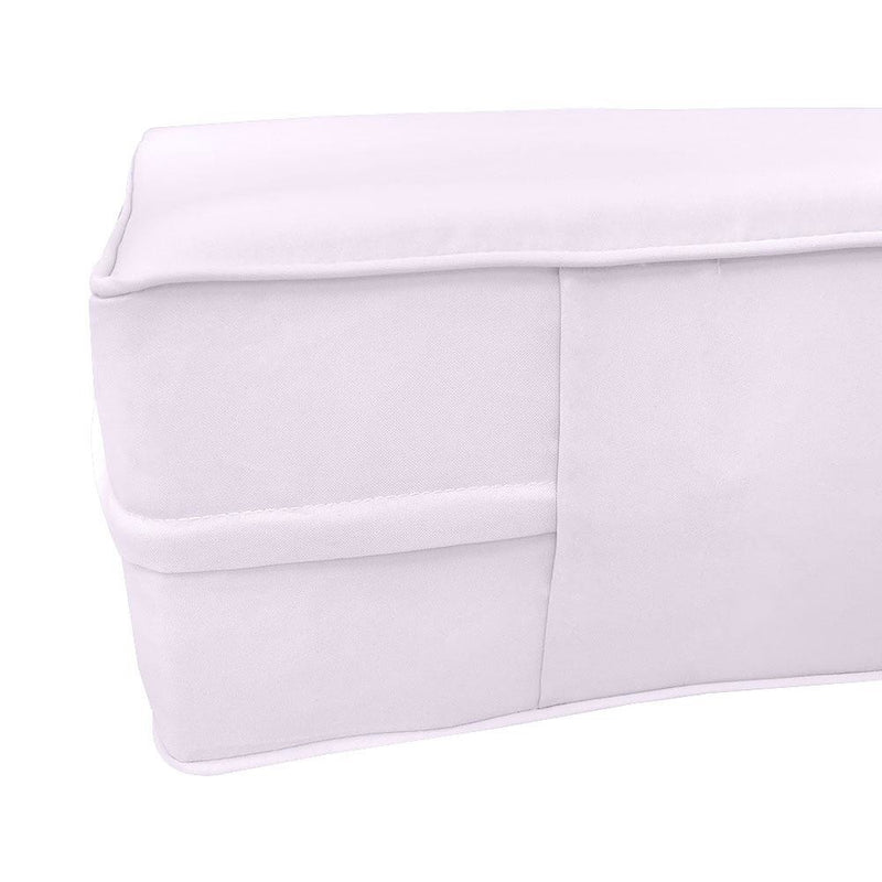 Model-4 AD107 Crib Size 5PC Pipe Outdoor Daybed Mattress Cushion Bolster Pillow Complete Set