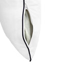 Model-4 - AD106 Crib Contrast Pipe Trim Bolster & Back Pillow Cushion Outdoor SLIP COVER ONLY