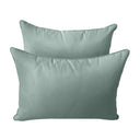 Model-4 - AD002 Crib Pipe Trim Bolster & Back Pillow Cushion Outdoor SLIP COVER ONLY