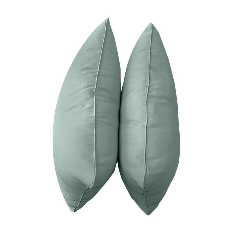 Model-4 - AD002 Full Pipe Trim Bolster & Back Pillow Cushion Outdoor SLIP COVER ONLY