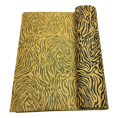 TIGER SKIN Animal Pattern Print Tissue Paper 20" x 30" - 20 PC Gift Wrap Package