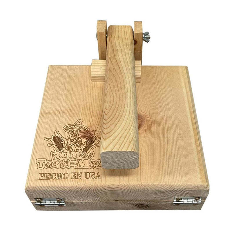 Square Manual Wooden Tortilla Press Empanadas Corn Flour Tacos Dough Pressing Maker 10"