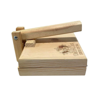 Square Manual Wooden Tortilla Press Empanadas Corn Flour Tacos Dough Pressing Maker 10"