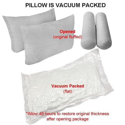 TWIN SIZE Bolster & Back Rest Pillow Cushion Polyester Fiberfill "INSERT ONLY" - Model-1