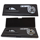 UNIVERSAL BEVEL DIAL PROTRACTOR MAGNIFIER 6 12" BLADES SATIN 360 Stainless Steel