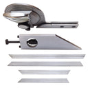 UNIVERSAL BEVEL DIAL PROTRACTOR MAGNIFIER 6 12" BLADES SATIN 360 Stainless Steel