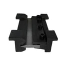 4" metal bending press brake tool setup on heavy-duty gray steel bench vise.