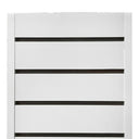 24” x 24” x 54” White Slatwall Tower Display Unit, 4-Sided Retail Store Merchandising Fixture for Boutique, Gift Shop & Commercial Floor Display
