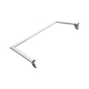 24" White Industrial Pipe Rack Hangrail, Retail Display Clothes Hanger Bar Support, Wall Mount Clothing Rack Fixture for Store, Boutique & Closet Organization