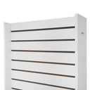 25"x25"x54" White Slatwall Display Tower 2-Way Floor Merchandiser Stand for Retail Store Fixtures & Product Showcases