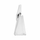 10''L x 3''H White Faux Leather Earring Display Tray – 6 Pair Jewelry Holder Organizer for Studs & Dangling Earrings, Retail Counter & Showcase Display