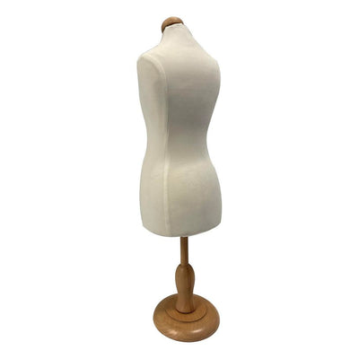 White Mini Jersey Female Dress Form Mannequin Torso Body Dress Display Stand