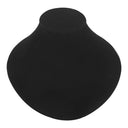 7''L x 8-1/2''W Black Velvet Necklace Display Holder – Pendant & Chain Link Jewelry Showcase for Retail & Boutique Displays