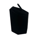 4 Ring Black Velvet Pedestal Display Stand – Jewelry Holder with Metal Ring Clips for Retail, Boutique & Showcase Displays