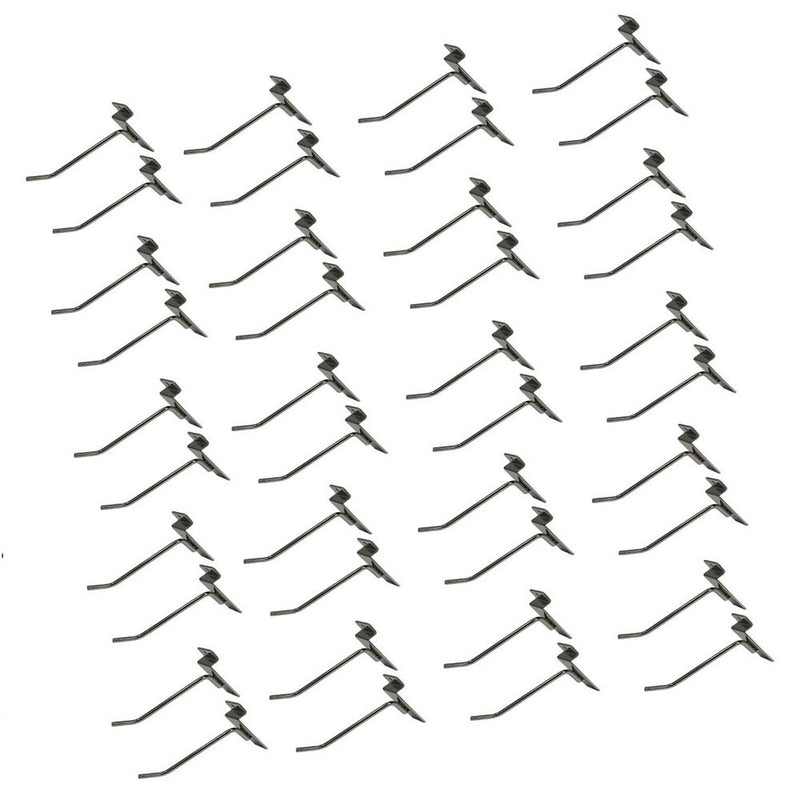 4" Slatwall Hooks,Chrome,Hanger Display,Display Panel Hooks Wire Metal 24 Pc Set