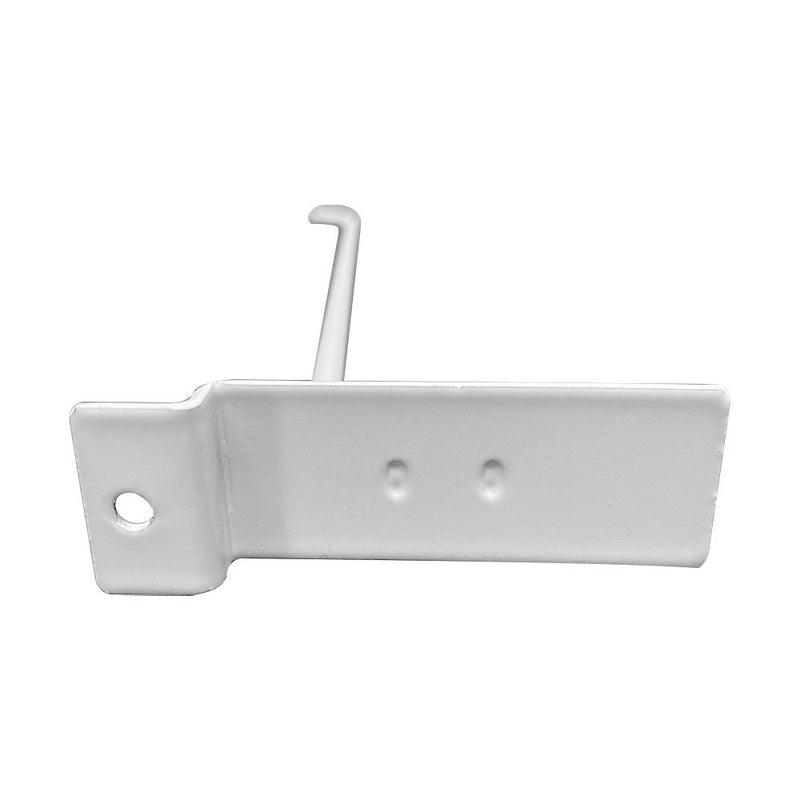 10" Slatwall Hooks,White,Hanger Display,Display Panel Hooks Wire Metal 24 Pc Set