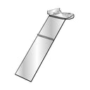 3"W x 10"L Slatwall Mounted Acrylic Shoe Display 180 degree Angled Swivel 4PCS