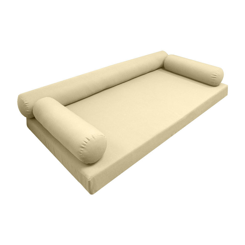 *COVER ONLY*-Model-6 Outdoor Daybed Mattress Bolster Pillow Slipcovers Knife Edge Crib-AD103