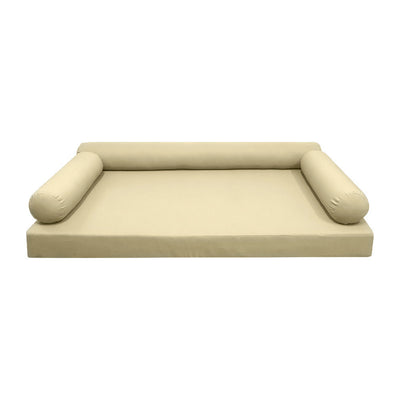 *COVER ONLY*-Model-6 Outdoor Daybed Mattress Bolster Pillow Slipcovers Knife Edge Crib-AD103