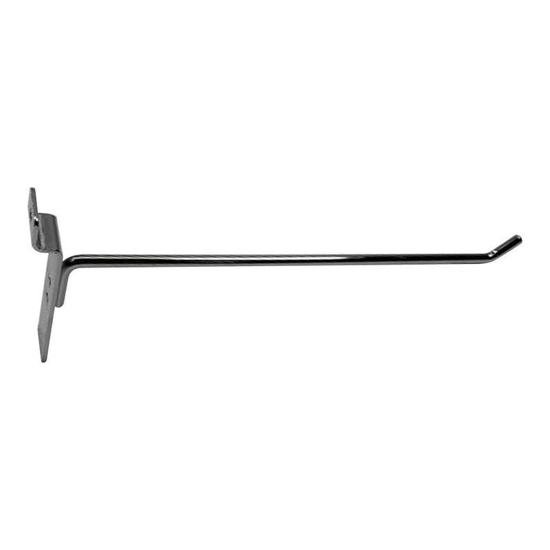 10" Slatwall Hooks,Chrome,Hanger Display,Display Panel Hooks Wire Metal 24Pc Set