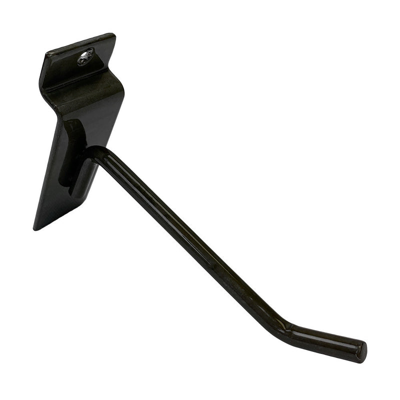 4" Slatwall Hooks,Raw Steel,Hanger Display,Display Panel Hooks Wire Metal 2Pc