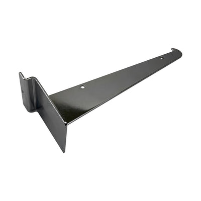 8" Slatwall Shelf Bracket, Chrome, Hanger Display Panel Shelf 10 Pc Set