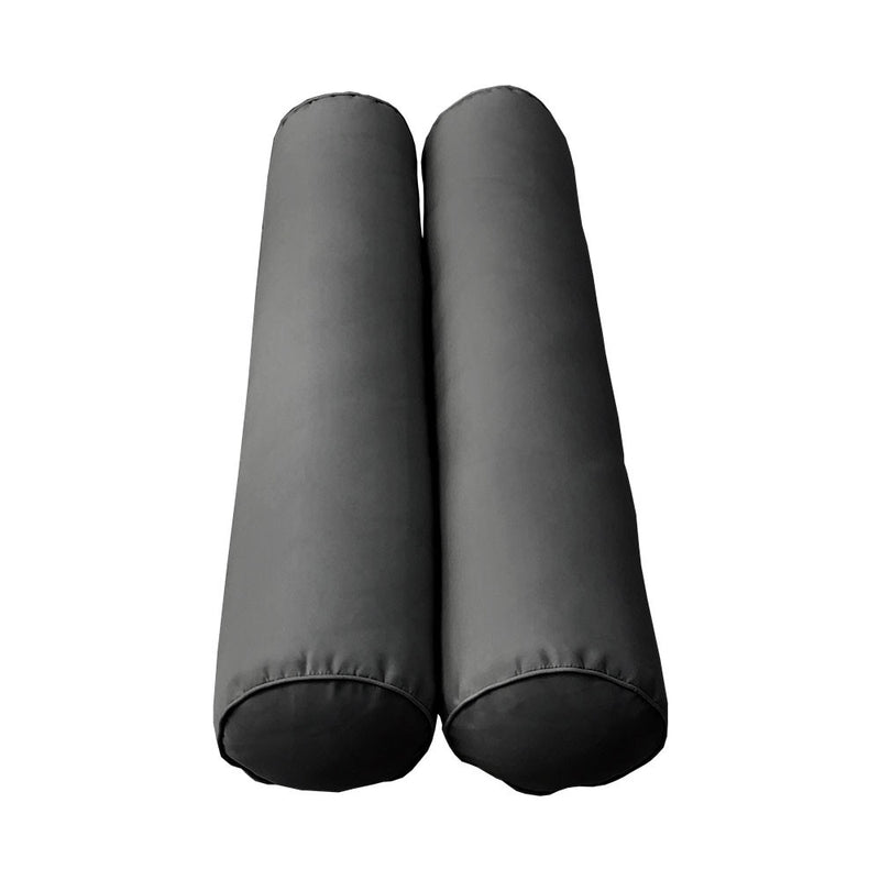 *COVER ONLY*-Model-6 Outdoor Daybed Mattress Bolster Pillow Slipcovers Pipe Trim Crib Size - AD003
