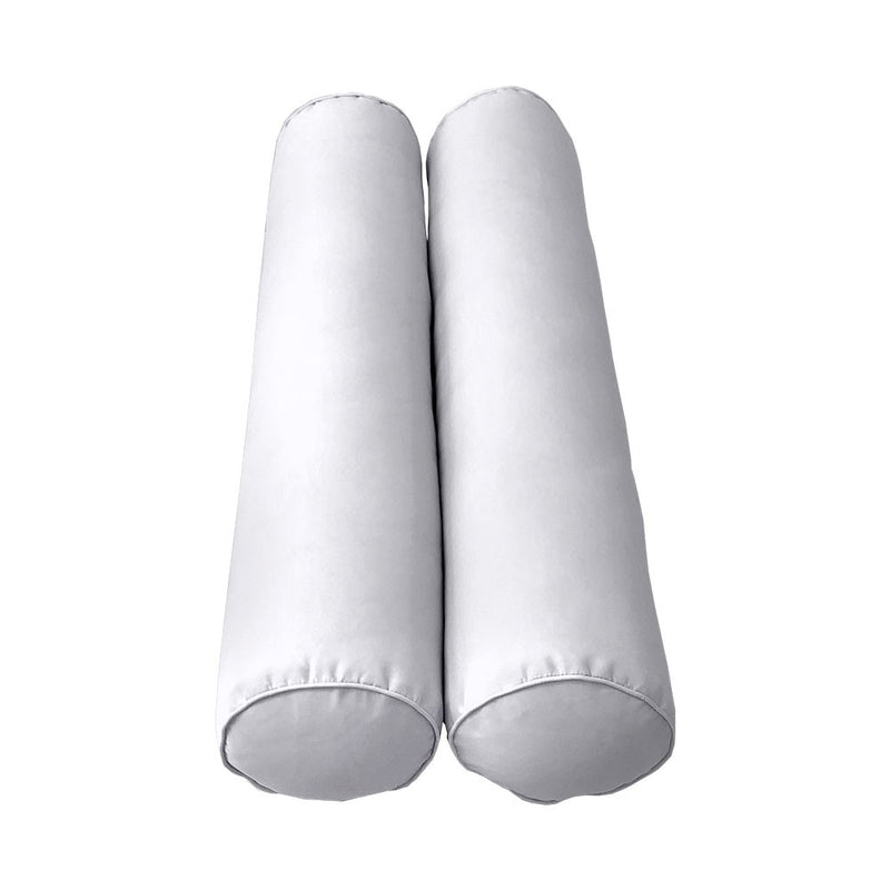 *COVER ONLY*-Model-6 Outdoor Daybed Mattress Bolster Pillow Slipcovers Pipe Trim Crib Size - AD105