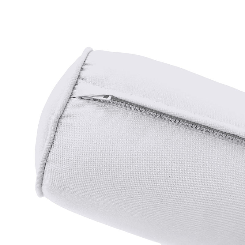 *COVER ONLY*-Model-6 Outdoor Daybed Mattress Bolster Pillow Slipcovers Pipe Trim Crib Size - AD105
