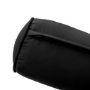 *COVER ONLY*-Model-6 Outdoor Daybed Mattress Bolster Pillow Slipcovers Pipe Trim Queen Size-AD109