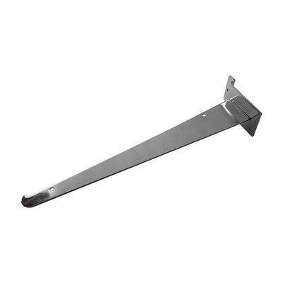 12" Slatwall Shelf Bracket, Chrome, Hanger Display Panel Shelf