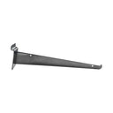12” Chrome Slatwall Glass Shelf Bracket, Metal Retail Display Support Hanger for Store Wall Fixture & Merchandising