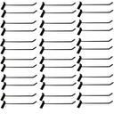 12" Slatwall Hooks,Black,Hanger Display,Display Panel Hooks Wire Metal 24 Pc Set