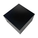 Black 5 Sided Cube Pedestal 18"L x 18"W x 12"H Knockdown Show Case Display Cube