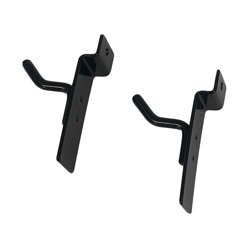 1" Slatwall Hooks, Black, Hanger Display,Display Panel Hooks Wire Metal 2Pc Set