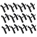 1" Slatwall Hooks, Black, Hanger Display,Display Panel Hooks Wire Metal 25Pc Set