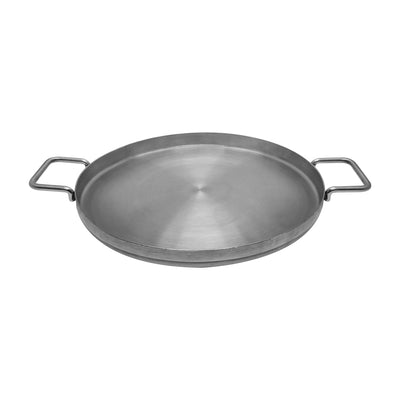 Stainless Steel Flat Comal Griddle Pan 16" With Extra Bottom Layer