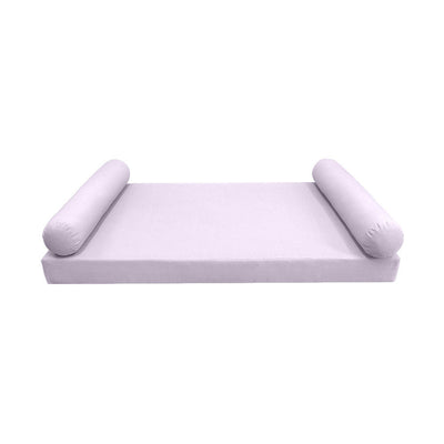Model-5 AD107 Crib Size 3PC Knife Edge Outdoor Daybed Mattress Cushion Bolster Pillow Complete Set