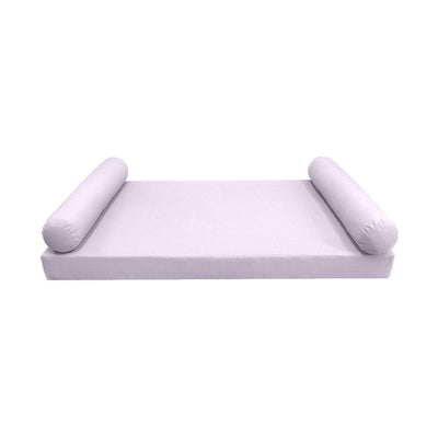 Model-5 AD107 Crib Size 3PC Knife Edge Outdoor Daybed Mattress Cushion Bolster Pillow Complete Set