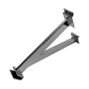 2 Pcs 12” Slatwall Reinforced Hangbar Bracket Rectangular & Square Tube Metal Hanger Support for Retail Clothing Rack & Store Display Fixture