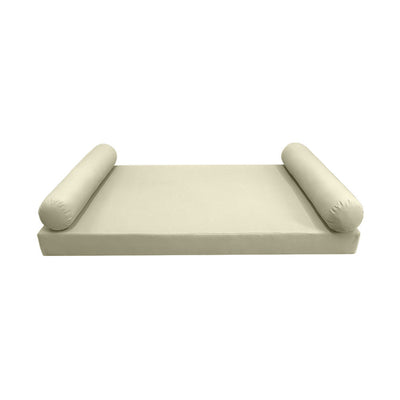 Model-5 AD005 Twin Size 3PC Knife Edge Outdoor Daybed Mattress Cushion Bolster Pillow Complete Set