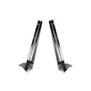 11'' Chrome Slatwall Wood Shelf Bracket Hanger Left Right Set Retail Display