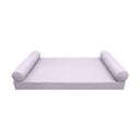 Model-5 AD107 Crib Size 3PC Pipe Trim Outdoor Daybed Mattress Cushion Bolster Pillow Complete Set