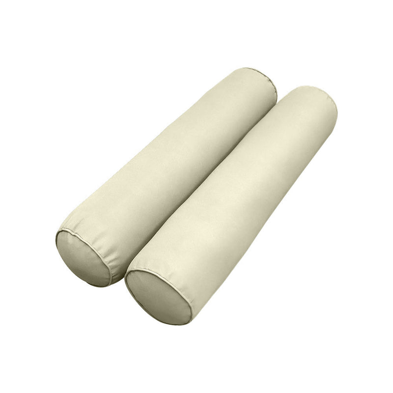 Model-5 AD005 Twin Size 3PC Pipe Trim Outdoor Daybed Mattress Cushion Bolster Pillow Complete Set