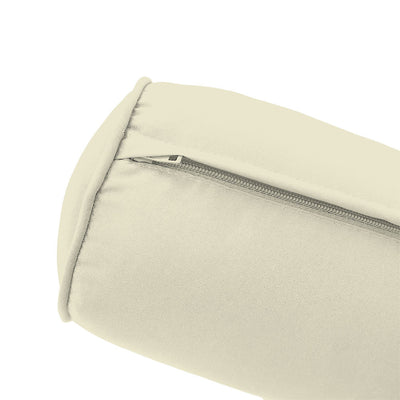 Model-5 AD005 Twin Size 3PC Pipe Trim Outdoor Daybed Mattress Cushion Bolster Pillow Complete Set