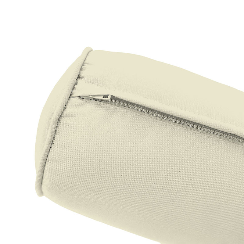 Model-5 AD005 Twin Size 3PC Pipe Trim Outdoor Daybed Mattress Cushion Bolster Pillow Complete Set