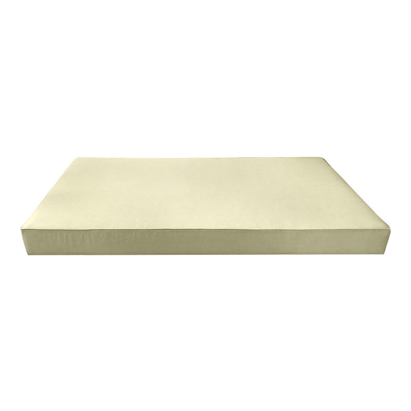 Model-5 AD005 Twin Size 3PC Pipe Trim Outdoor Daybed Mattress Cushion Bolster Pillow Complete Set